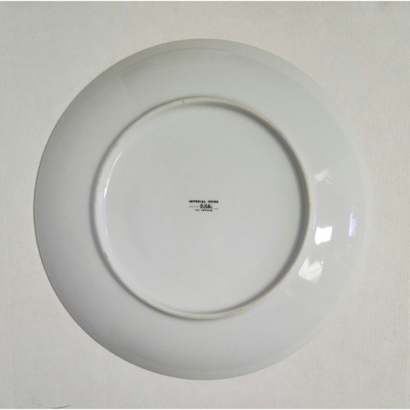 Imperial China W Dalton Seville 5303 Platter Blue White Grey Gold Trim Floral - Picture 3 of 3